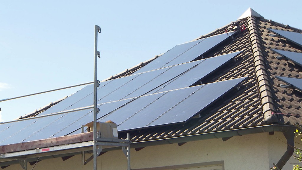 Foto: Photovoltaik-Anlage auf einem Dach