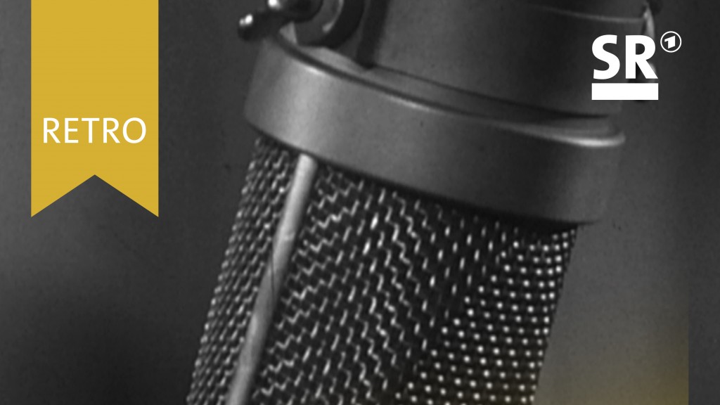 Mikrofonkopf in schwarz weiß