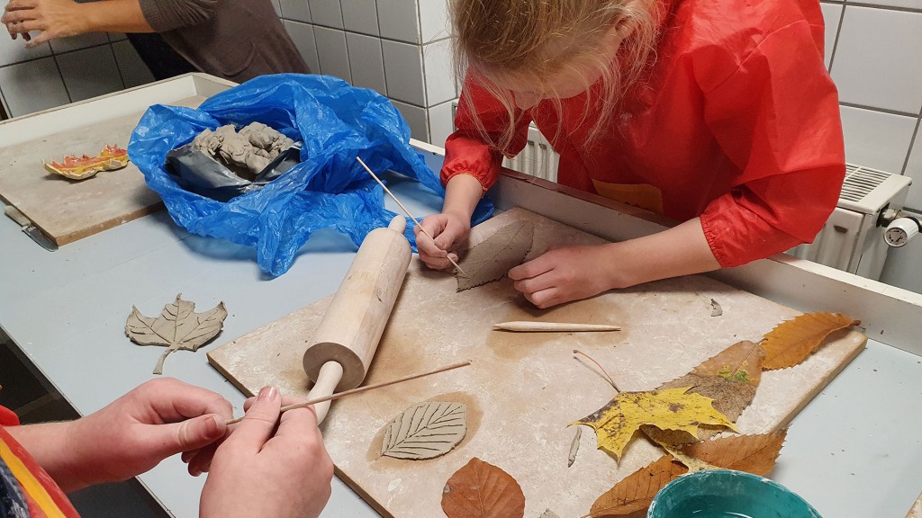 Die Keramik AG der Grundschule Eppelborn