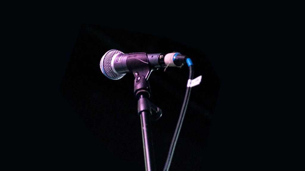Mikrofon auf der Bühne