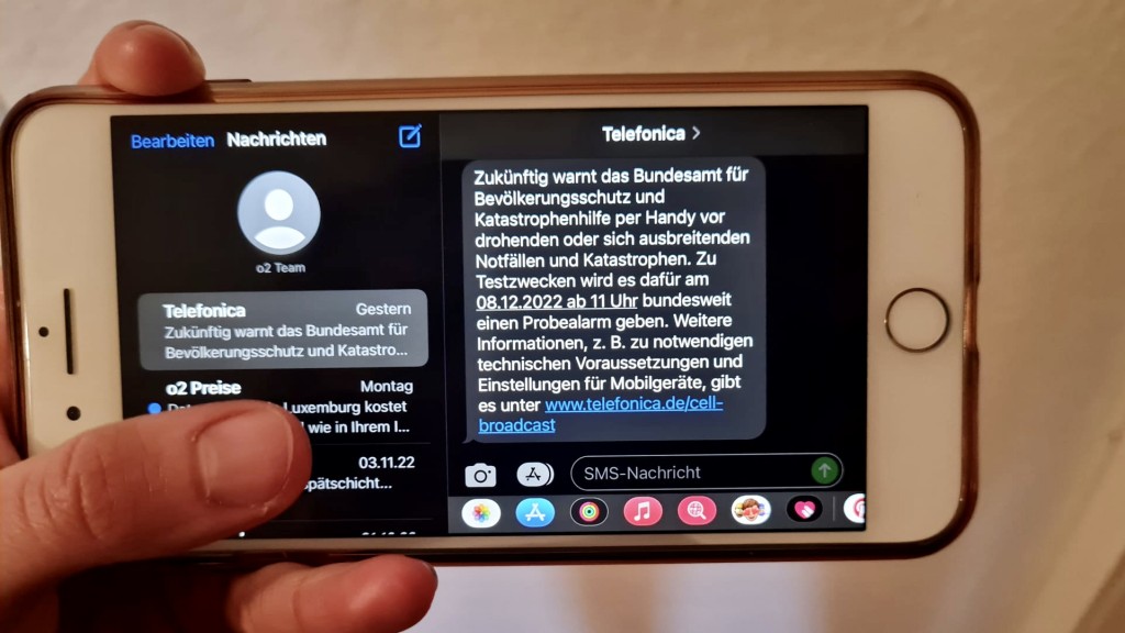 Cell Broadcast am Handy