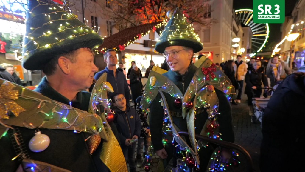 Tannenschilling und Tannenfriemel auf dem Saarbrücker Weihnachtsmarkt