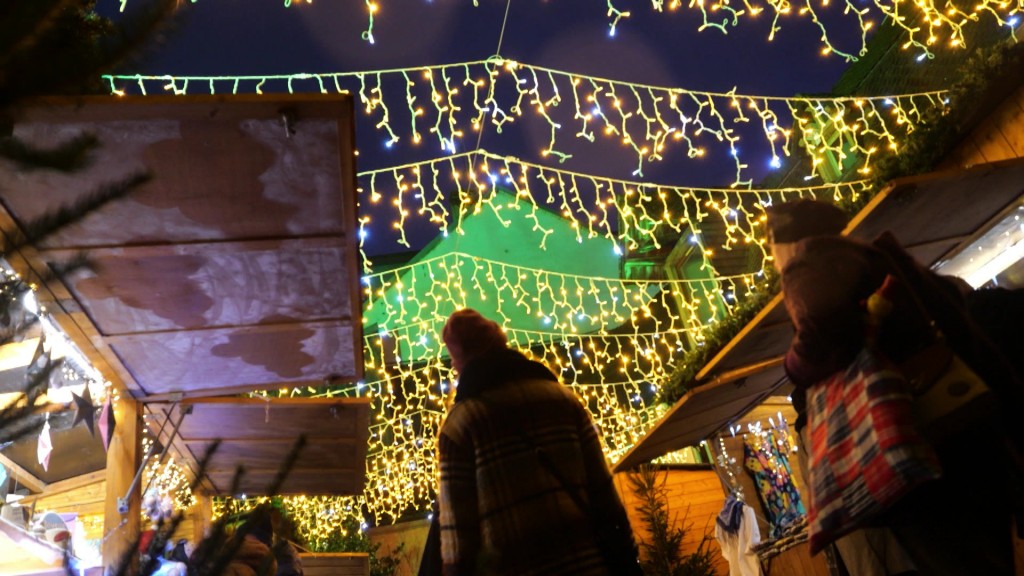 Foto: Auf dem Weihnachtsmarkt in Montbéliard