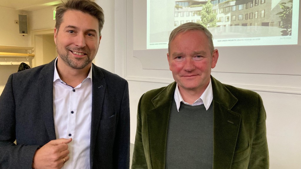 Der Saarbrücker OB Uwe Conradt und der Investor Hans Sachs