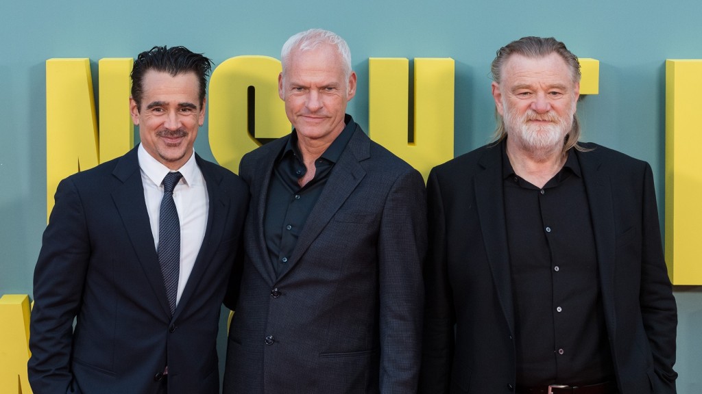 Colin Farrell, Martin McDonagh and Brendan Gleeson, 
