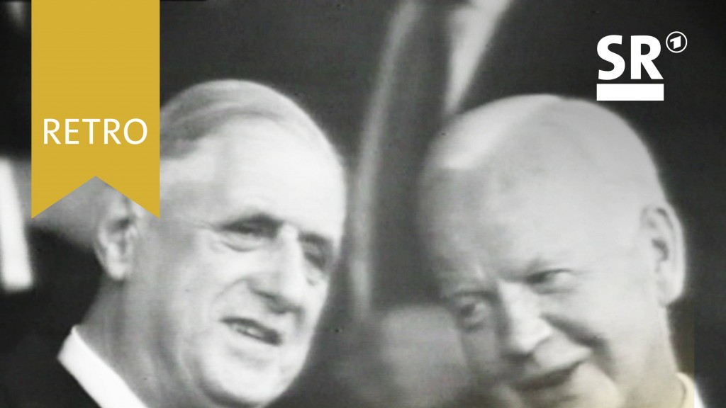 Charles de Gaulle und Heinrich Lübke unterhalten sich