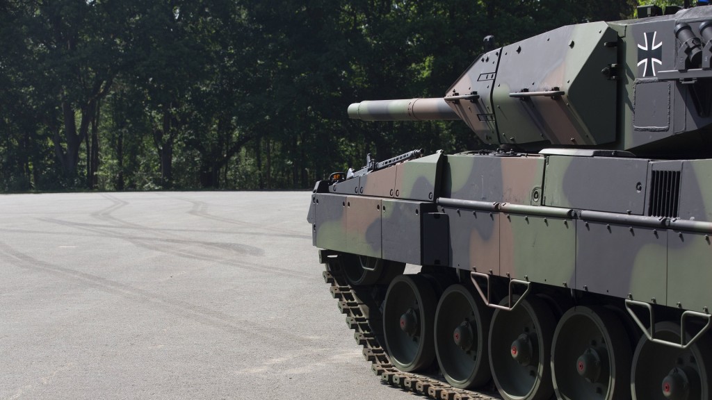 Ein Leopard-2-Kampfpanzer der Bundeswehr