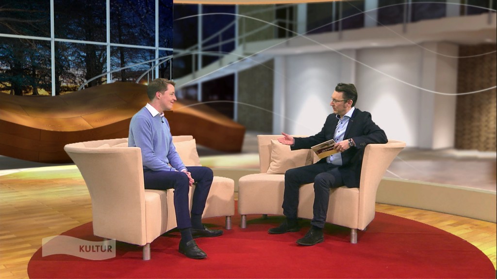 Foto: Ben Seyfert im Interview mit Marcel Lütz-Binder