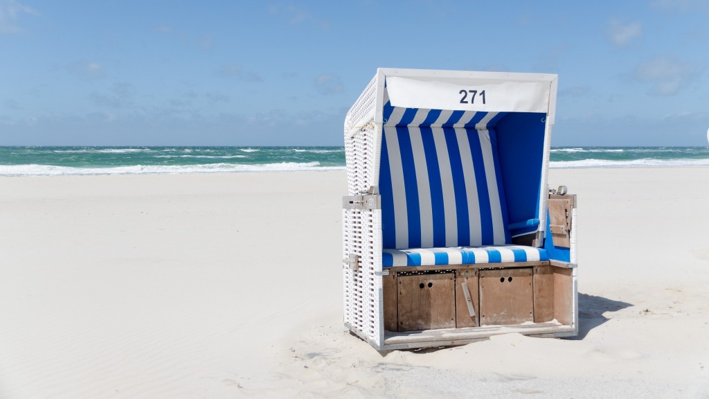 Strandkorb an der Nordsee