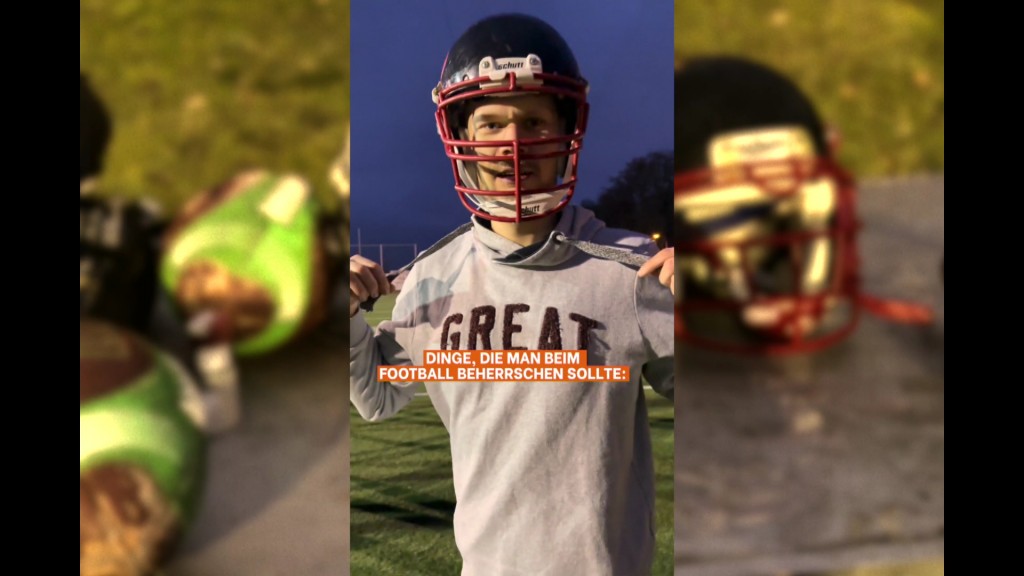 UNSERDING-Moderator Lukas im Football-Training