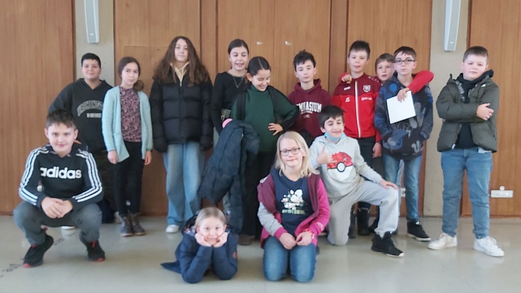 Schülerinnen und Schüler der fünften Klasse des Gymnasiums am Rotenbühl in Saarbrücken