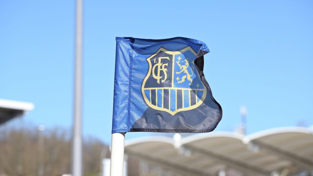 Fahne mit FCS Logo