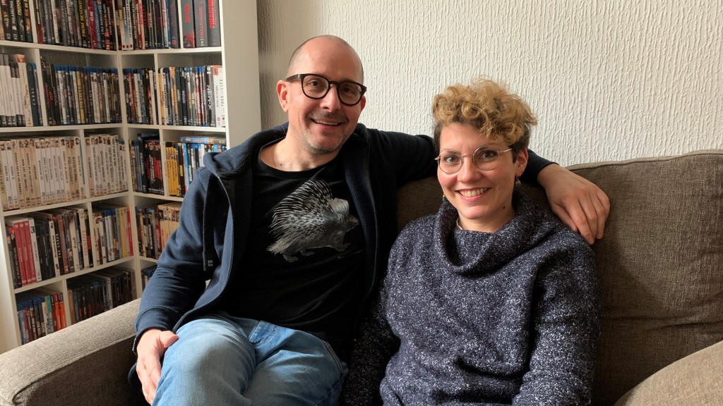 Foto: Filmemacher Cédric Chambin und Pauline Bugeon