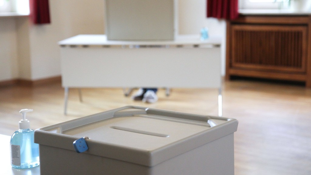 Foto: Wahlurne in einem Wahllokal