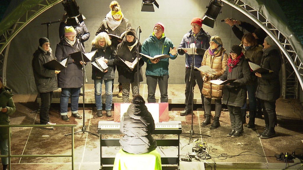 Der Homburger Chor beim Weihnachtssingen