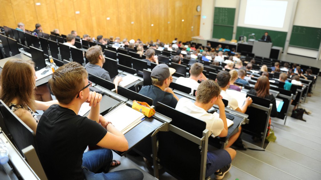 Hörsaal der Universität des Saarlandes