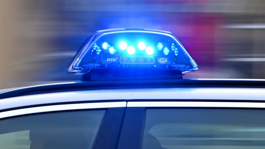 Blaulicht bei einem Polizeieinsatz