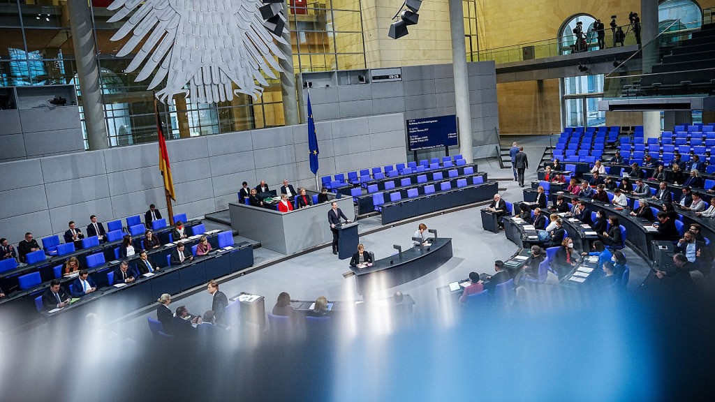 Bundestagsabgeordnete im Plenum
