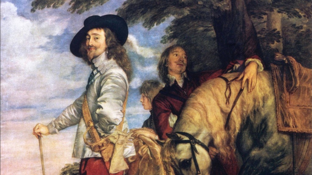 Ein Adliger mit seinem Diener (Gemälde: Anthony Van Dyck - Charles I. bei der Jagd)