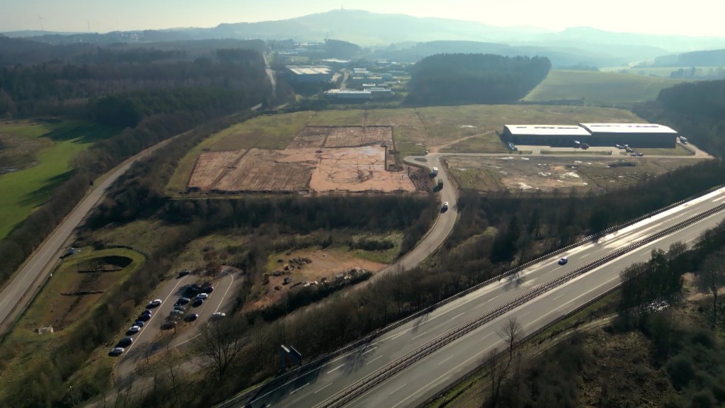 Foto: Ein Gewerbegebiet im Saarland