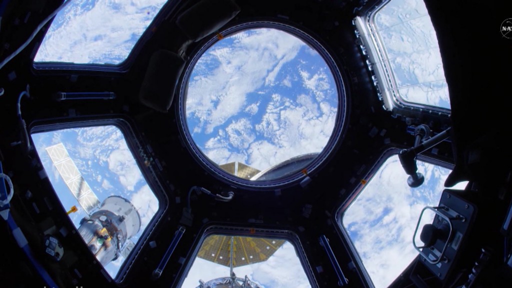 Foto: Blick aus der ISS auf die Erde