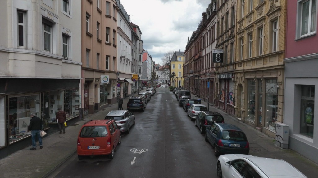 Foto: Eine Straße im Nauwieser Viertel in Saarbrücken 