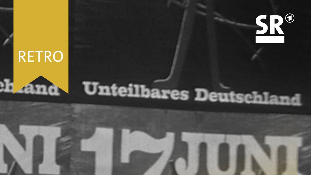 Plakat mit der Aufschrift: Unteilbares Deutschland. 17. Juni