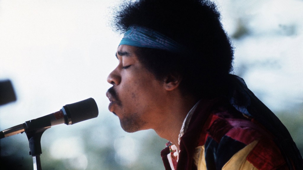 Rocksänger und Gitarrist Jimi Hendrix