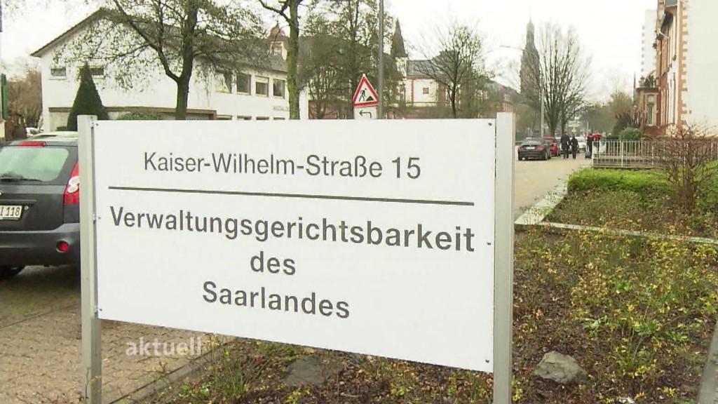 Schild Verwaltungsgerichtsbarkeit des Saarlandes