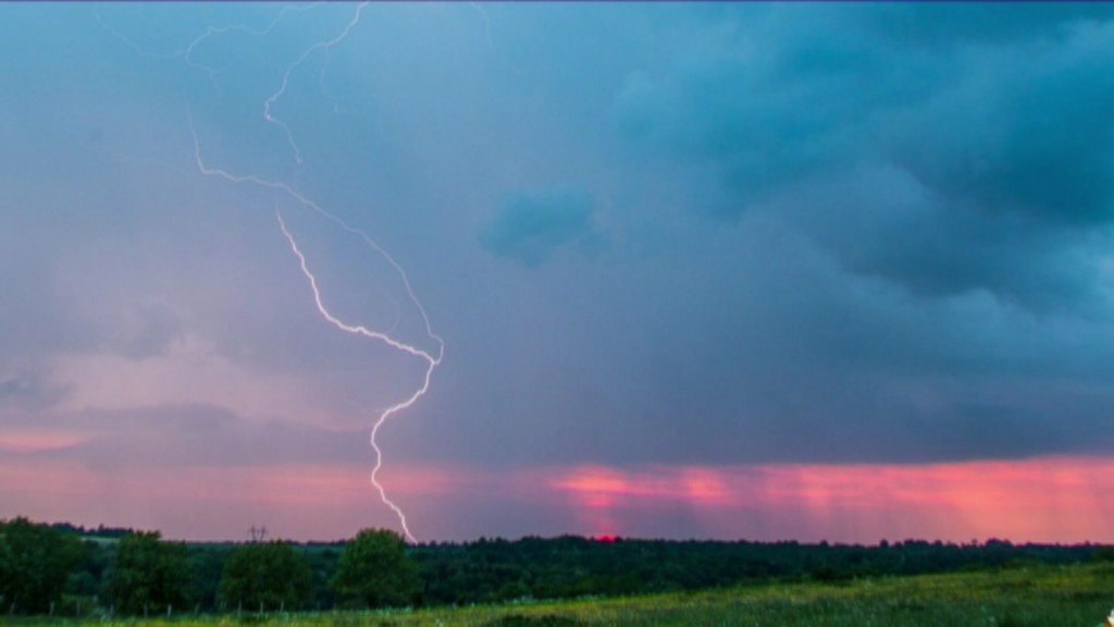 Foto: Ein Gewitter über dem Saarland