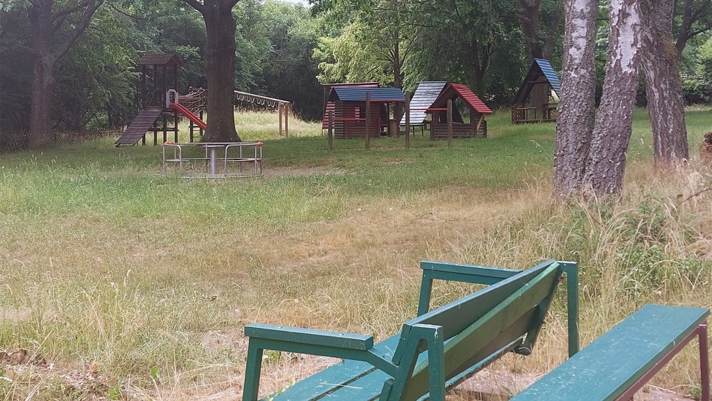 Ein Spielplatz auf dem Gelände des AWO Jugendwerks in Ludweiler