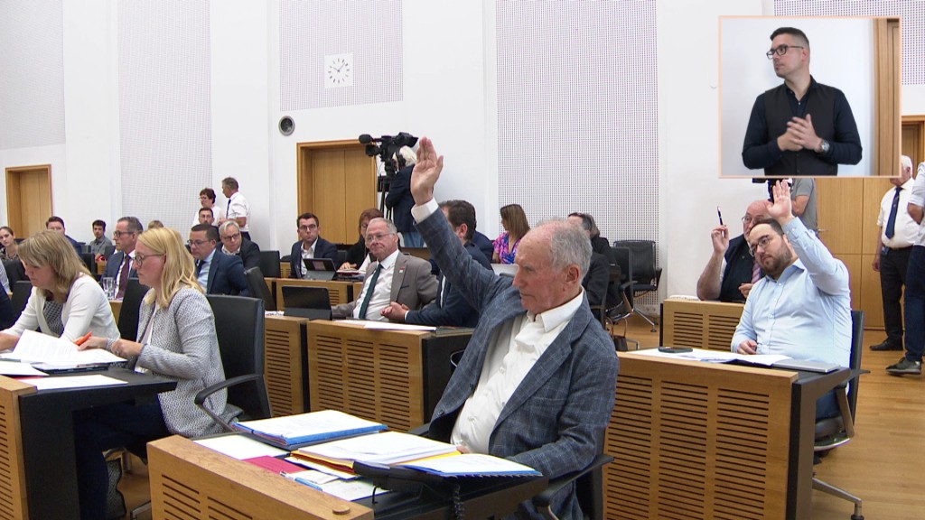 Foto: Abstimmung im Landtag