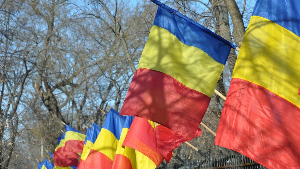 rumänische Flaggen