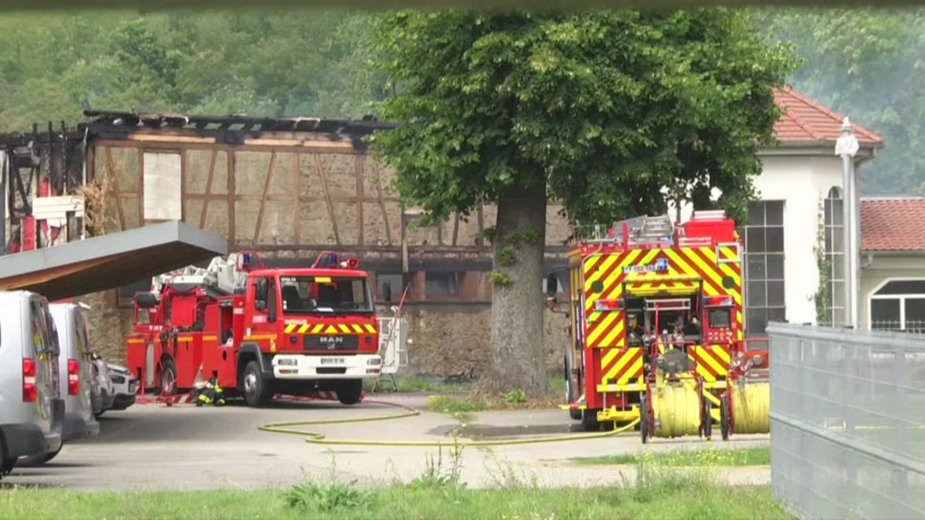 Eine abgebrannte Ferienunterkunft in Wintzenheim