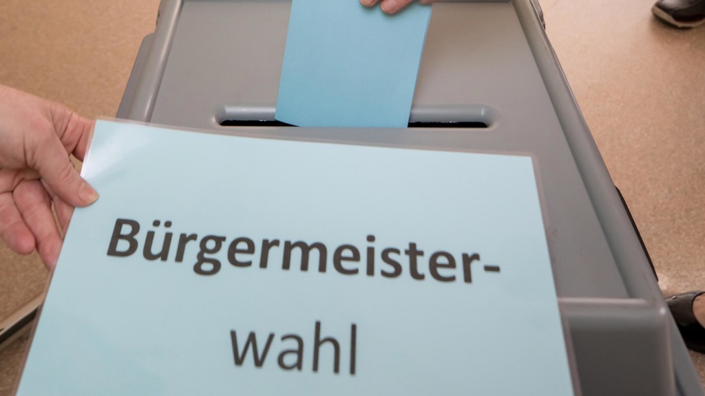 Wahlurne zur Bürgermeisterwahl