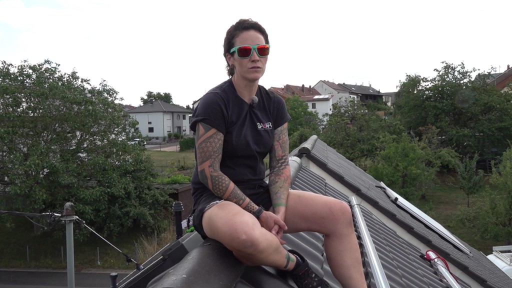 Foto: Sabrina Arnold auf einem Dach