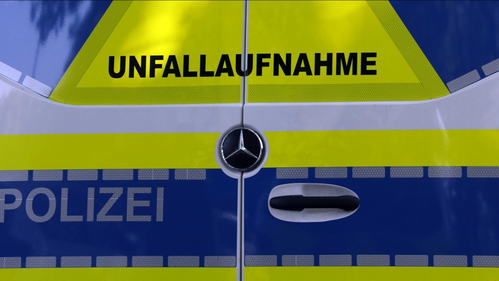 Foto: Polizeiauto Unfallaufnahme