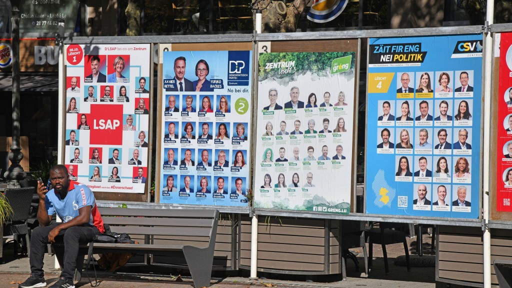 Wahlplakate in Luxemburg
