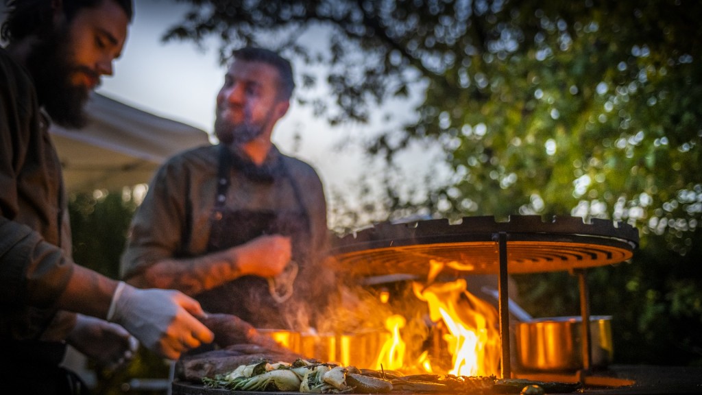 Foto: Männer am Grill