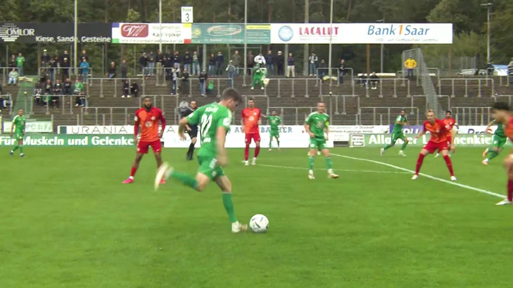 Foto: Spielaufnahme FC Homburg gegen Hessen Kassel