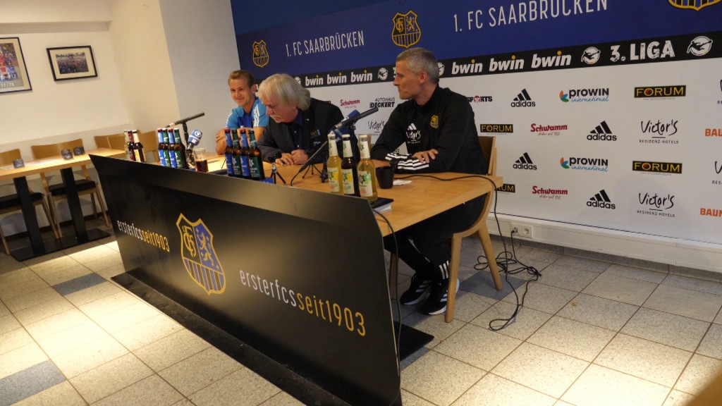 Foto: Pressekonferenz des 1. FC Saarbrücken