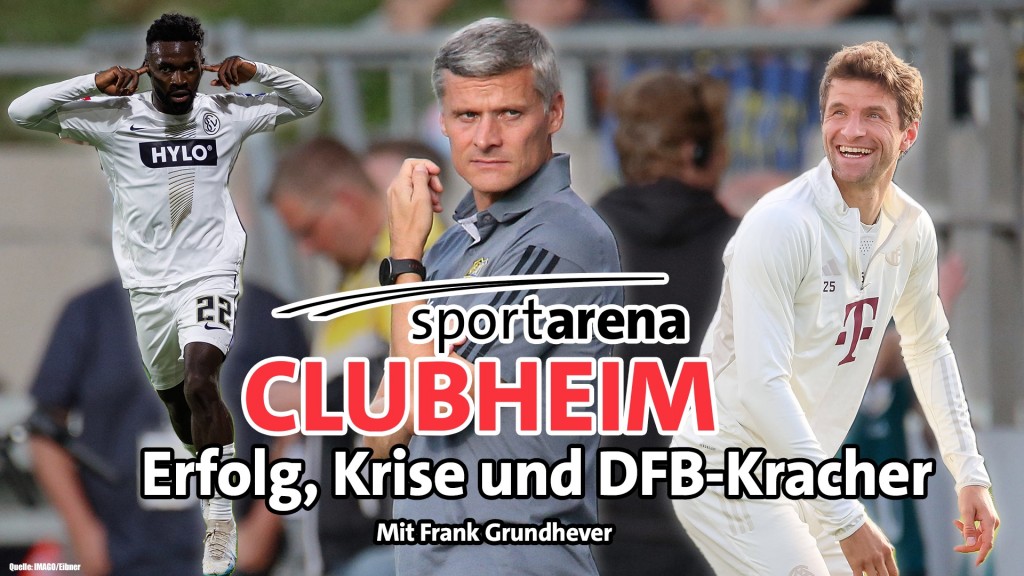 Foto: Collage zum sportarena Clubheim mit Frank Grundhever