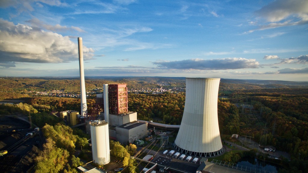 Das Steag-Kohlekraftwerk Weiher in Quierschied.