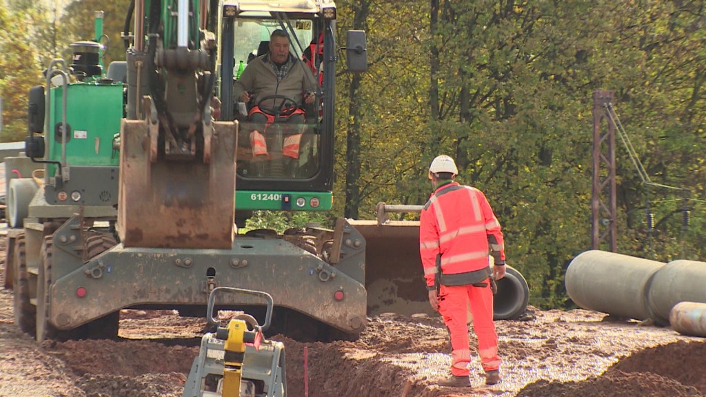 Foto: Bauarbeiter auf einer Baustelle