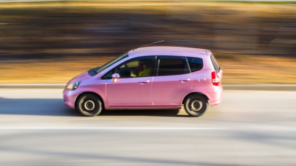 Kleinwagen in Pink