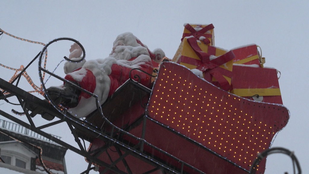 Foto: Weihnachtsmann auf seinem Schlitten