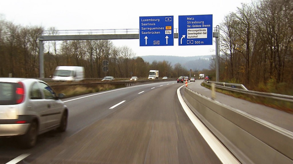 Foto: Baustelle A6 mit Tempo 40 an der  Bischmisheimer Talbrücke