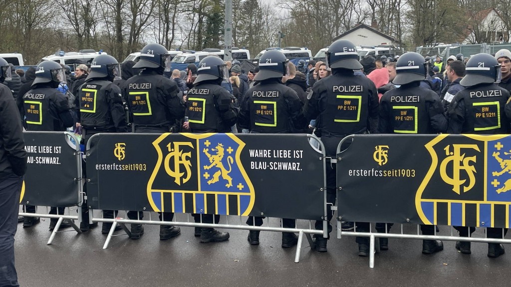 Einsatz der Polizei bei dem Spiel des 1. FCS in Saarbrücken