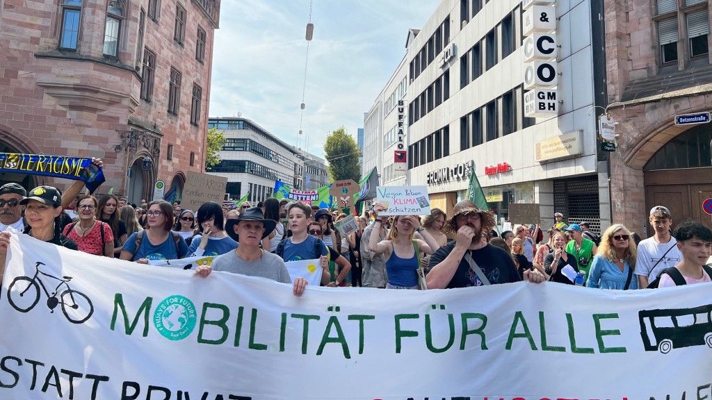 Demo Fridays for Future in Saarbrücken