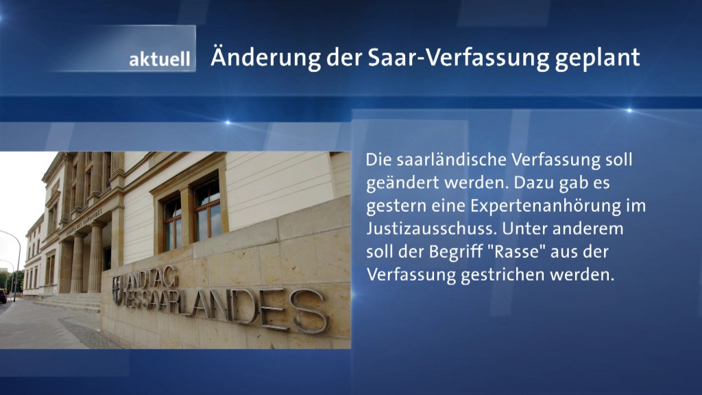 Foto: Änderung der Saar-Verfassung geplant 